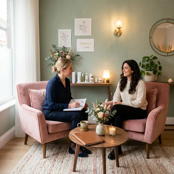 Ruhige Beratungsecke im Studio